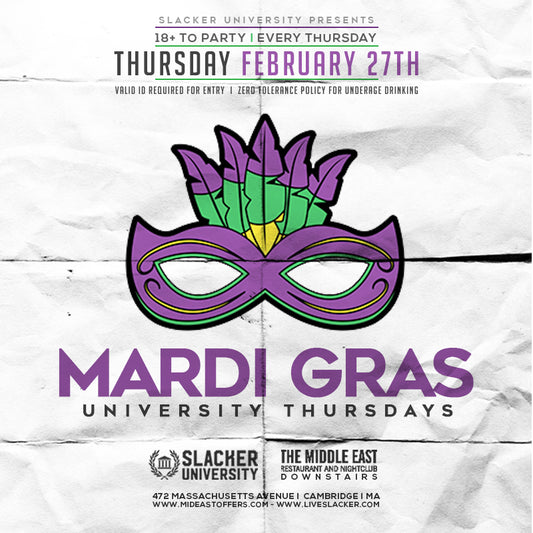 Mardis Gras | University Thursdays 2/27