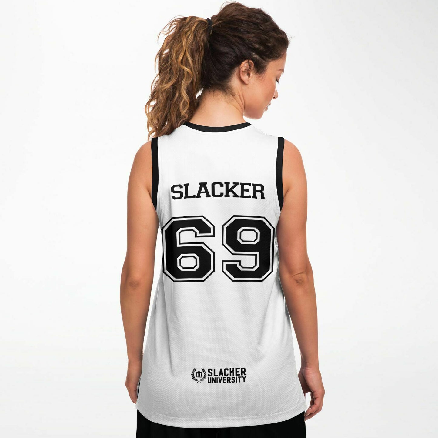 Slacker University Basketball Jersey White