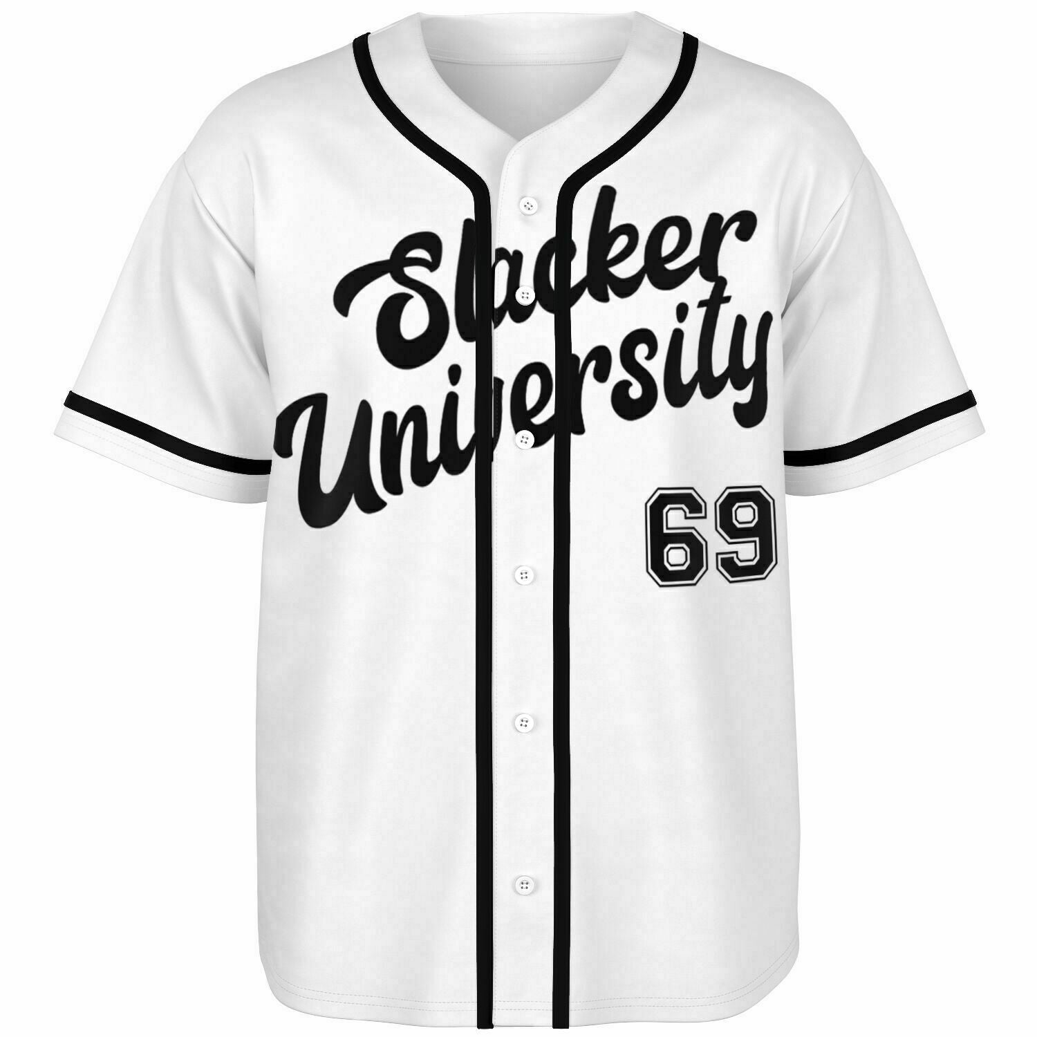 Slacker University Baseball Jersey White XS
