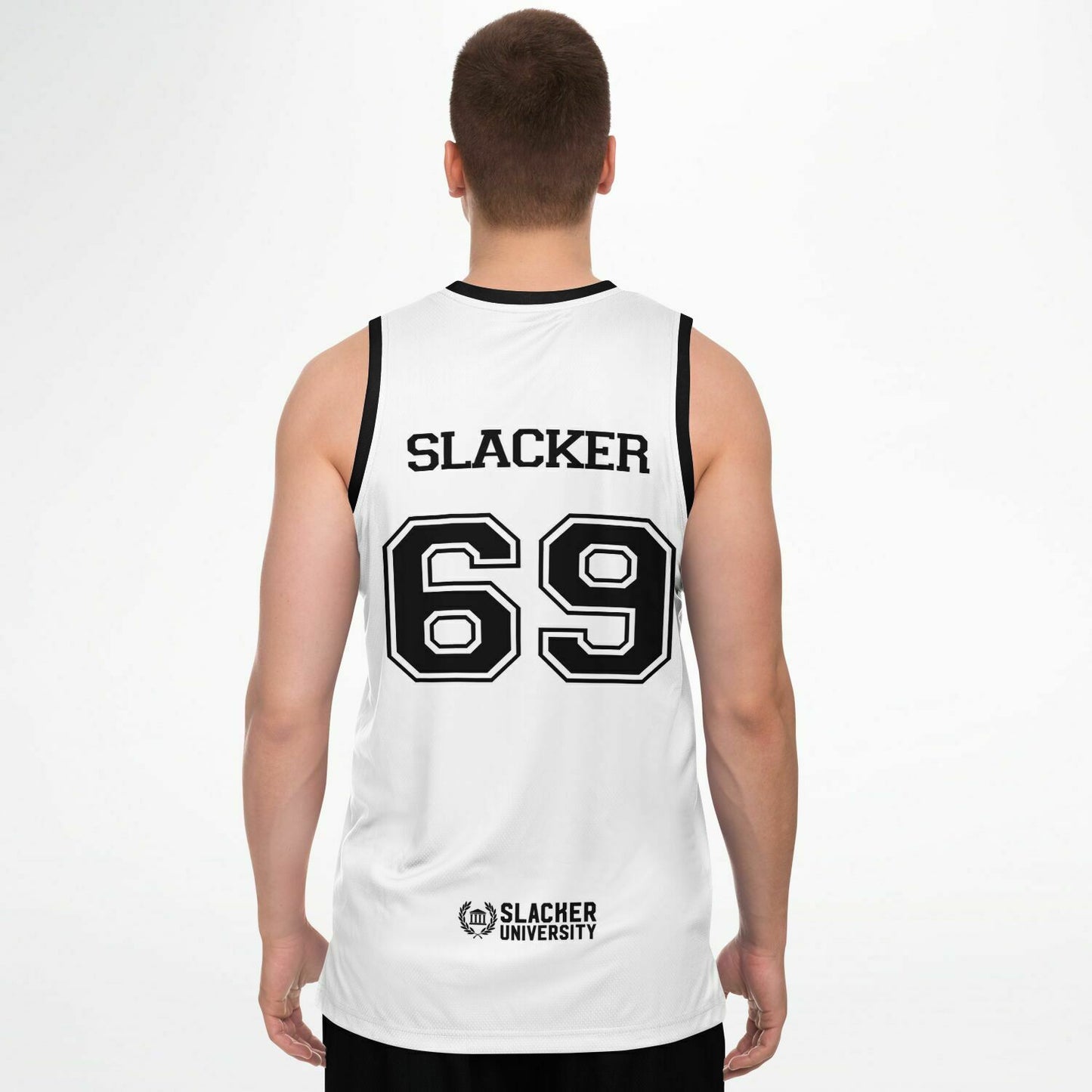 Slacker University Basketball Jersey White