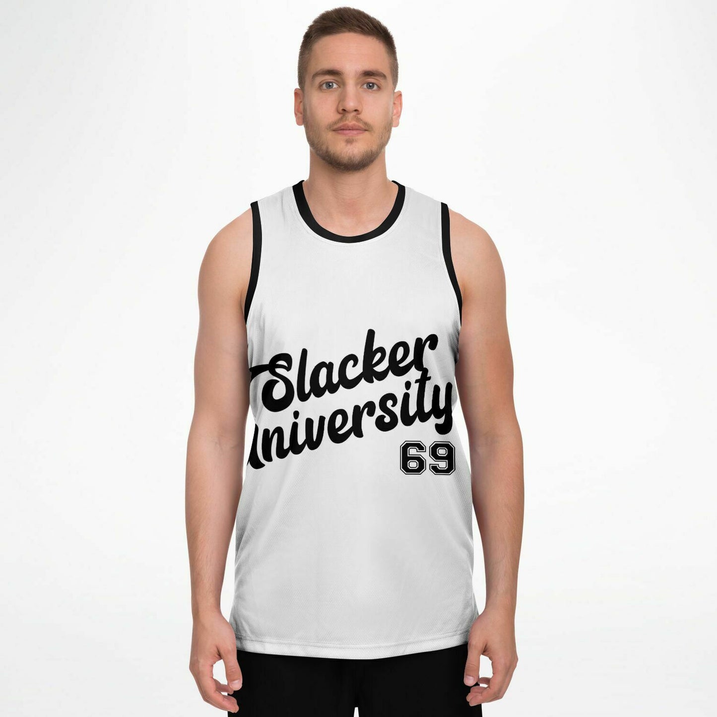 Slacker University Basketball Jersey White