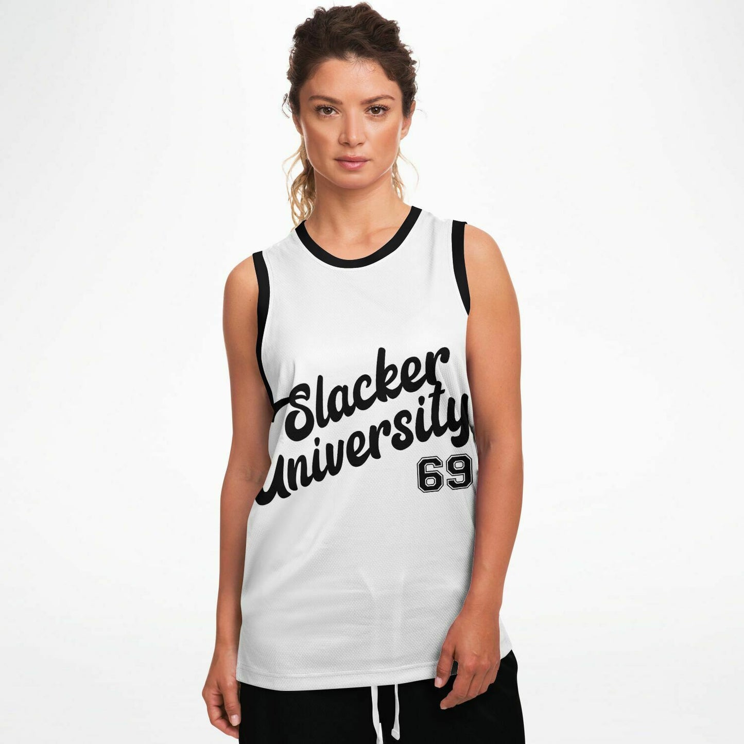 Slacker University Basketball Jersey White