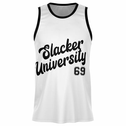 Slacker University Basketball Jersey White