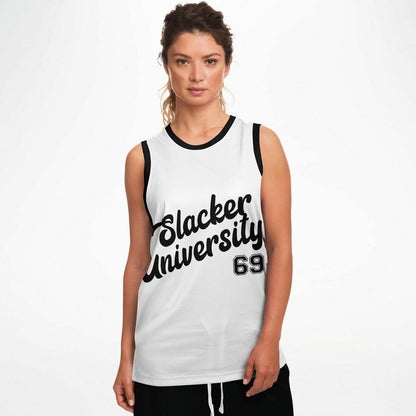 Slacker University Basketball Jersey White